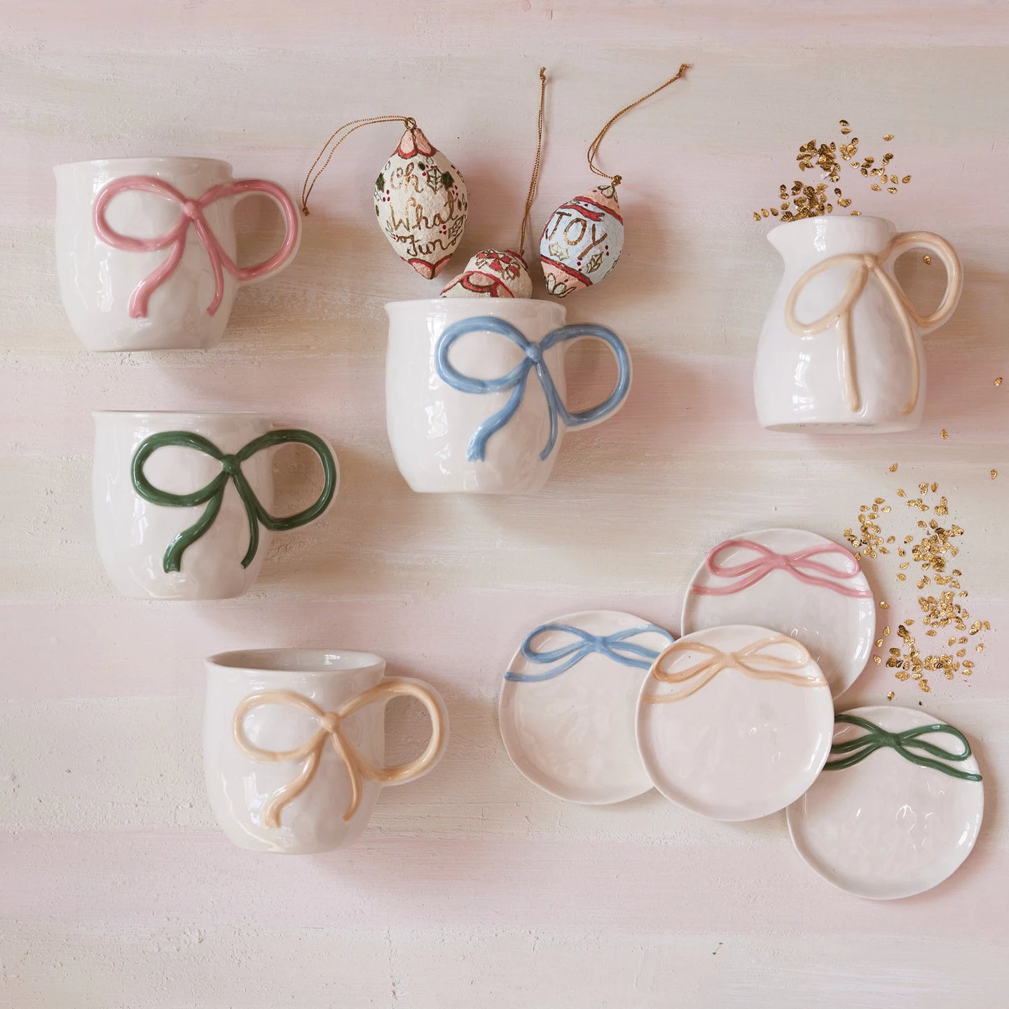 Stoneware Mug w/ Bow Handle